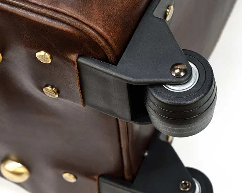 mens leather carry on duffel bags